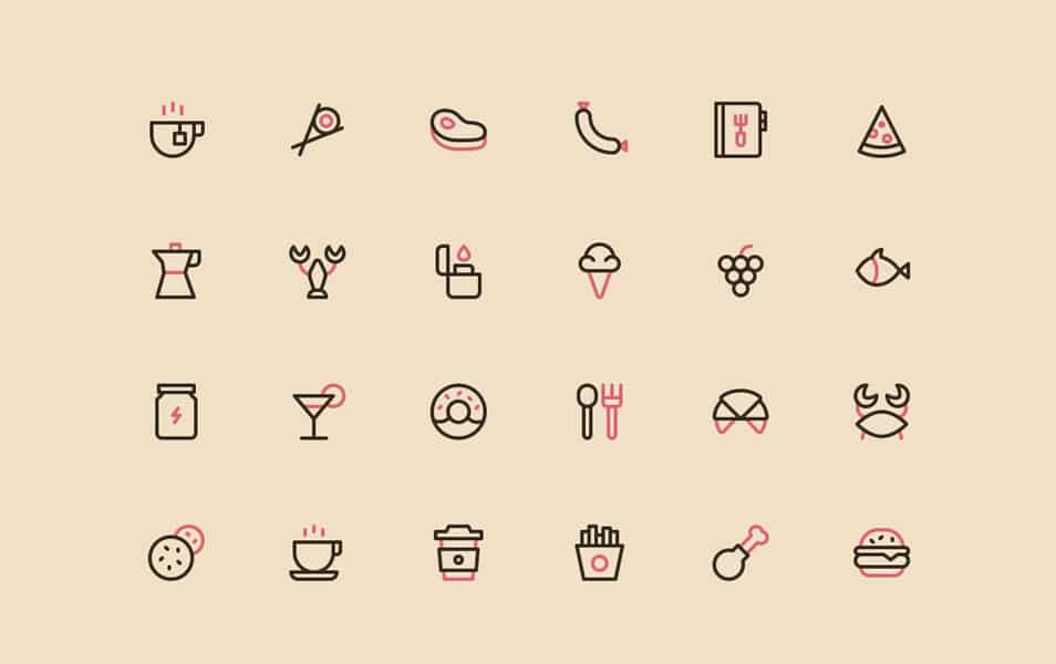 Nucleo Food Icons Free