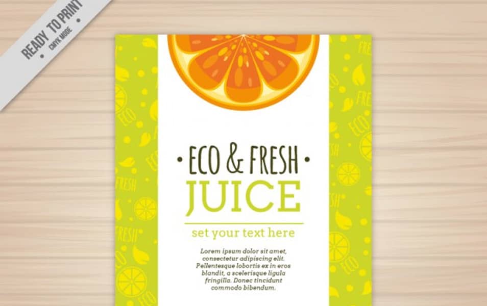 Orange juice poster