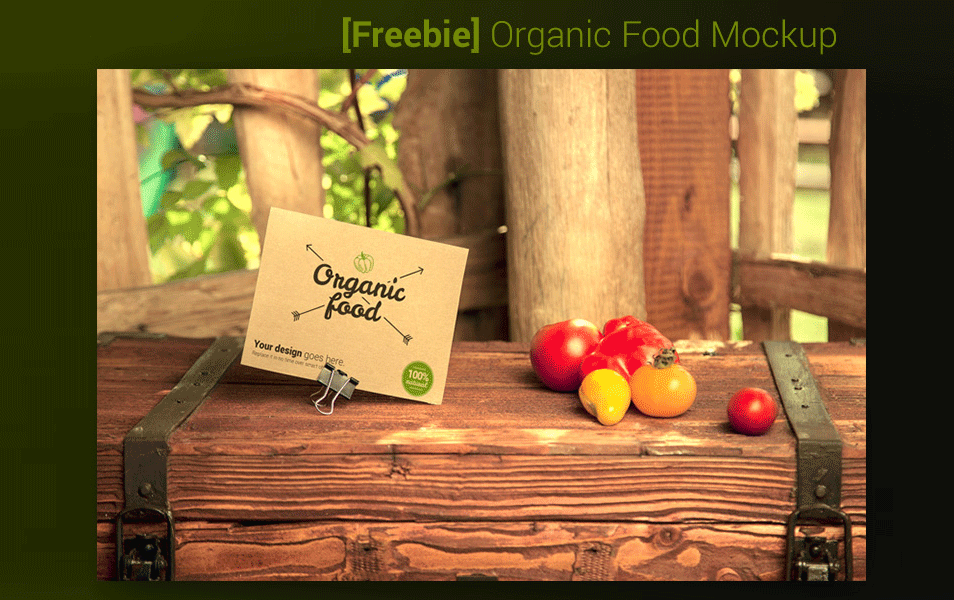 Organic Food Mockup – Vegetables