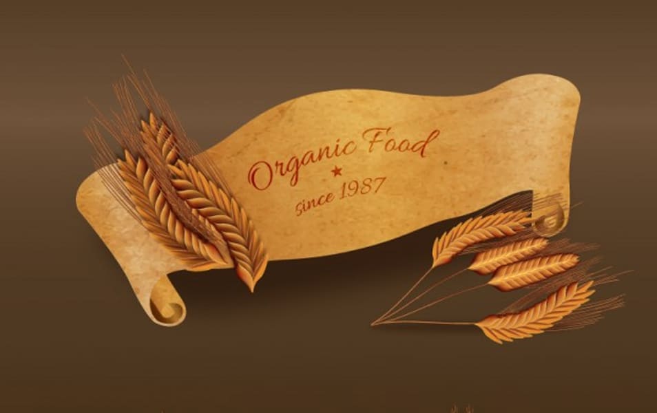 Organic food banners