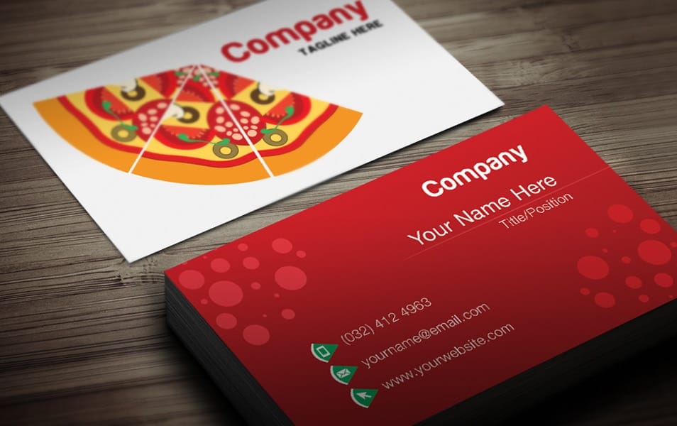 PIZZA RESTAURANT BUSINESS CARD TEMPLATE