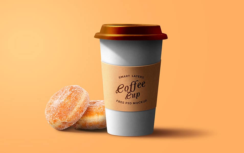 Paper Coffee Cup PSD Template