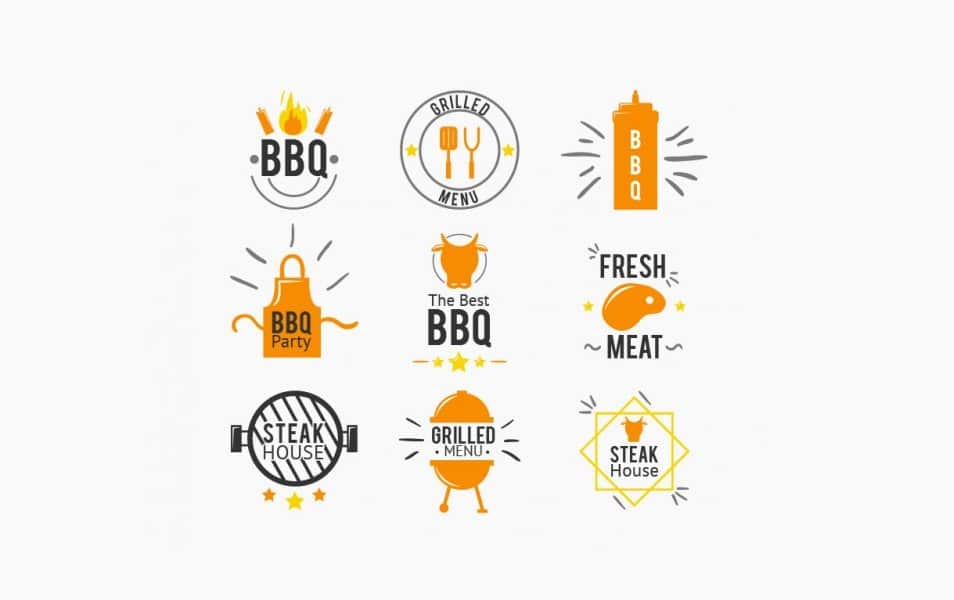 Picnic and bbq Badge Collection