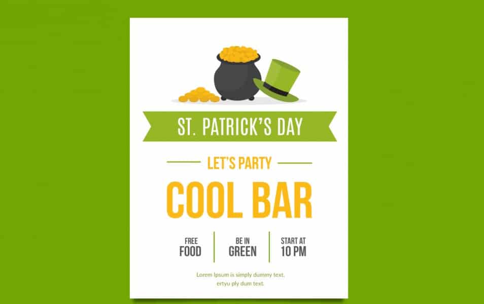 Poster of St patricks day party