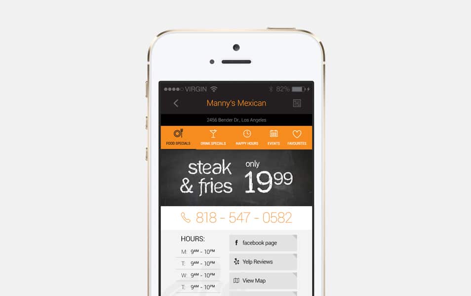 Restaurant App Detail