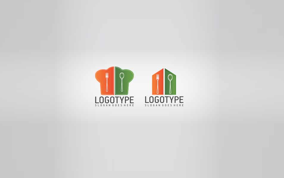 Restaurant Shapes Logo Template