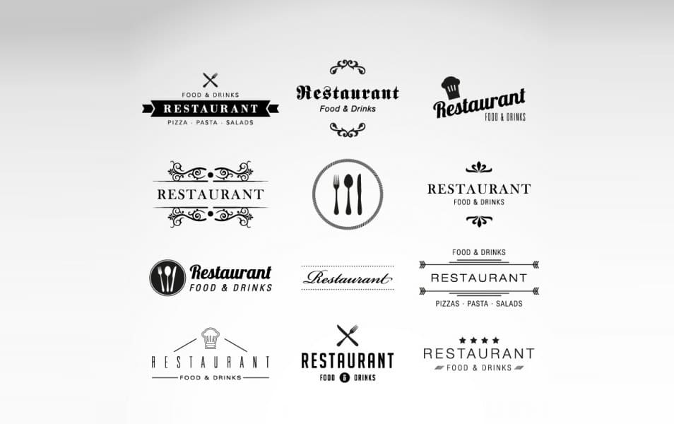 Restaurant logos collection