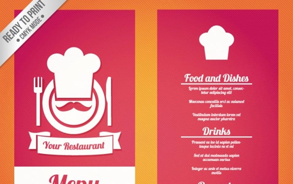 Restaurant menu template