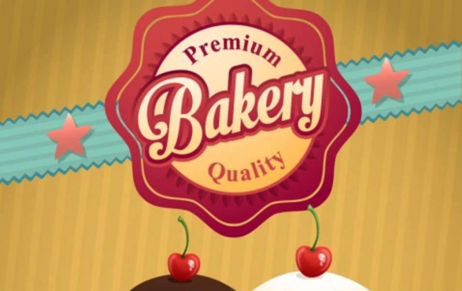 Retro bakery poster