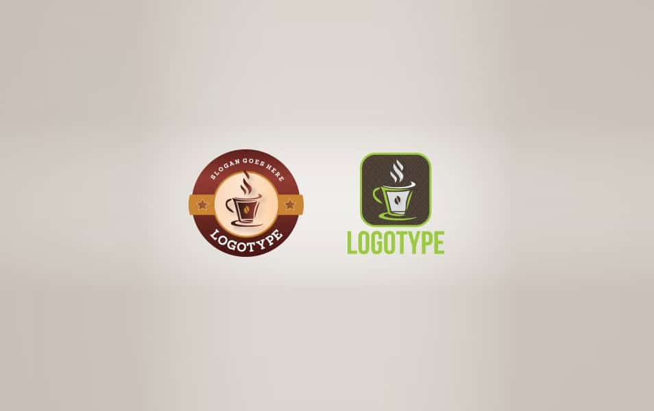 Sketchy Coffee Cup Logo Template