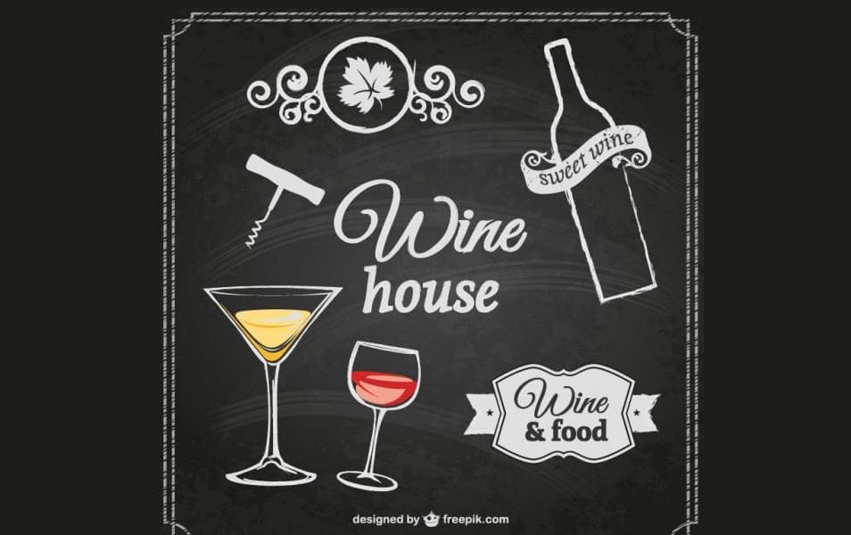 Wine house poster