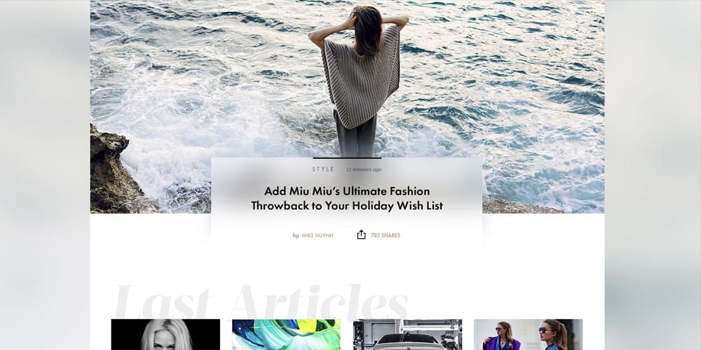 Best Free Web Templates 2023 331 Fashion News Template PSD