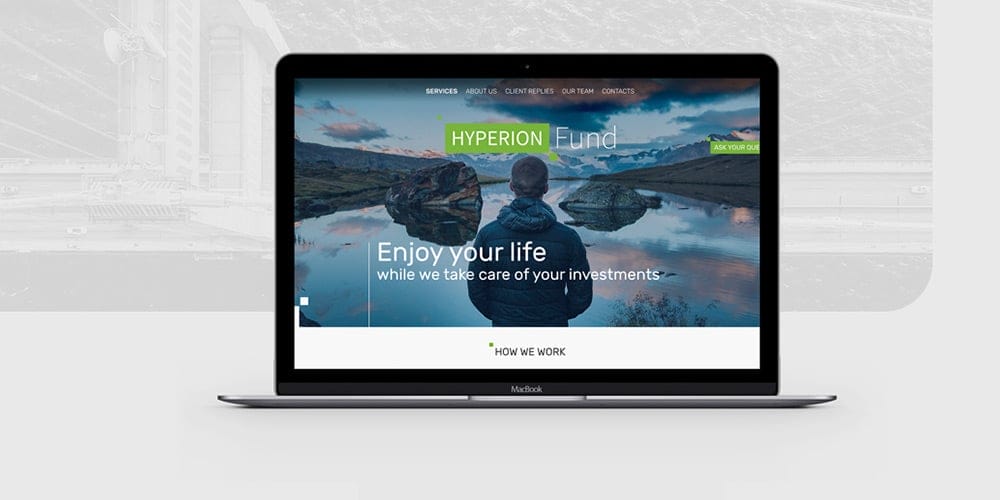 Free Corporate and Business Web Templates PSD 22 Hyperion