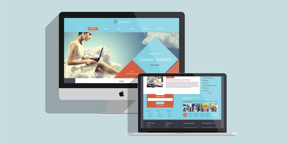 Free Corporate and Business Web Templates PSD 23 Sitekafe Business Template PSD