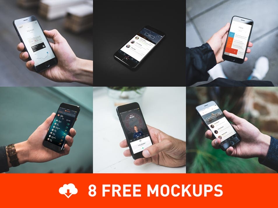 50+ iPhone 7 Mockup Design Templates 52 8 Photorealistic iPhone 7 Mockups