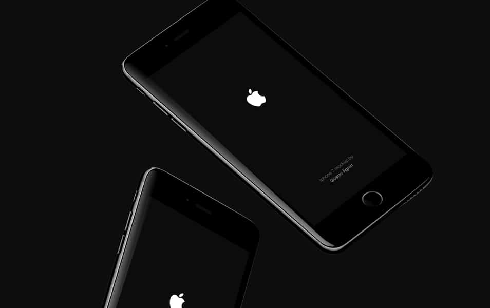 50+ iPhone 7 Mockup Design Templates 73 Jetblack psd mockup