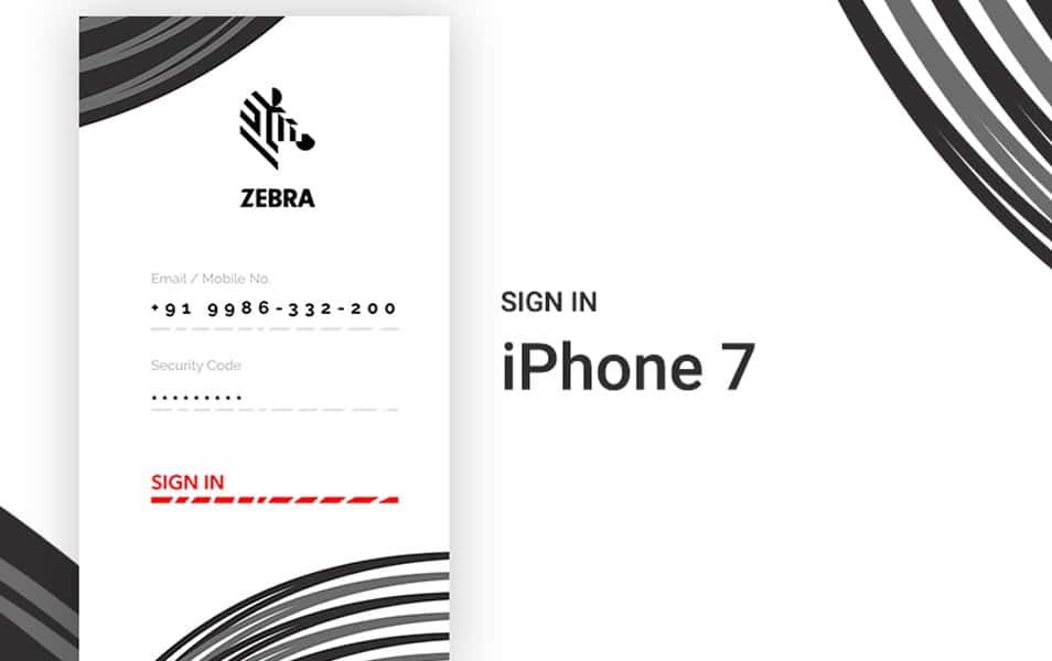 50+ iPhone 7 Mockup Design Templates 87 Login Screen iPhone app design