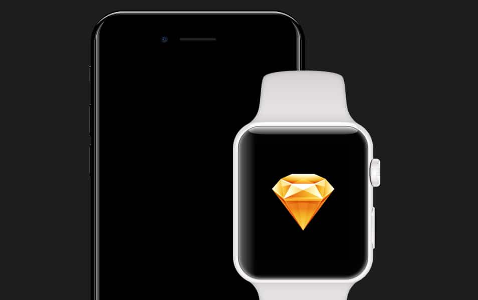 50+ iPhone 7 Mockup Design Templates 70 iPhone 7 & Apple WATCH Series 2 for Sketch