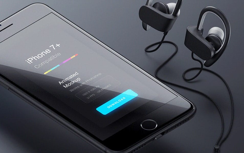 iPhone 7 Free Animated Mockup