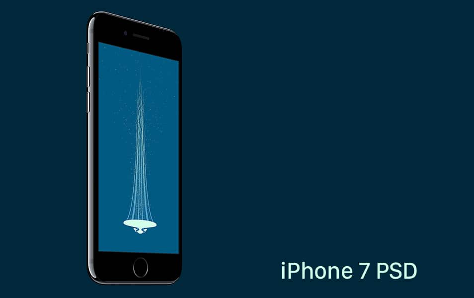 50+ iPhone 7 Mockup Design Templates 82 iPhone 7 PSD