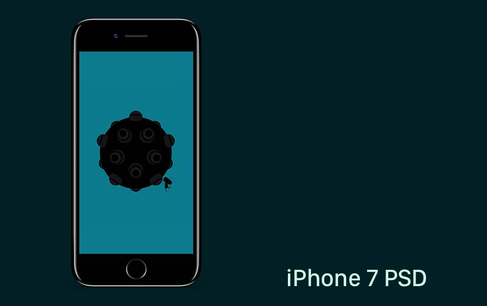 50+ iPhone 7 Mockup Design Templates 81 iPhone 7 PSD