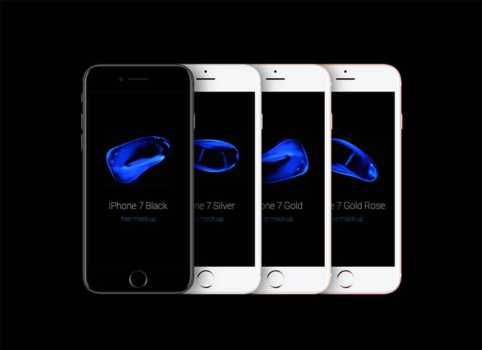 50+ iPhone 7 Mockup Design Templates 48 iPhone 7 Psd Mockup Vector