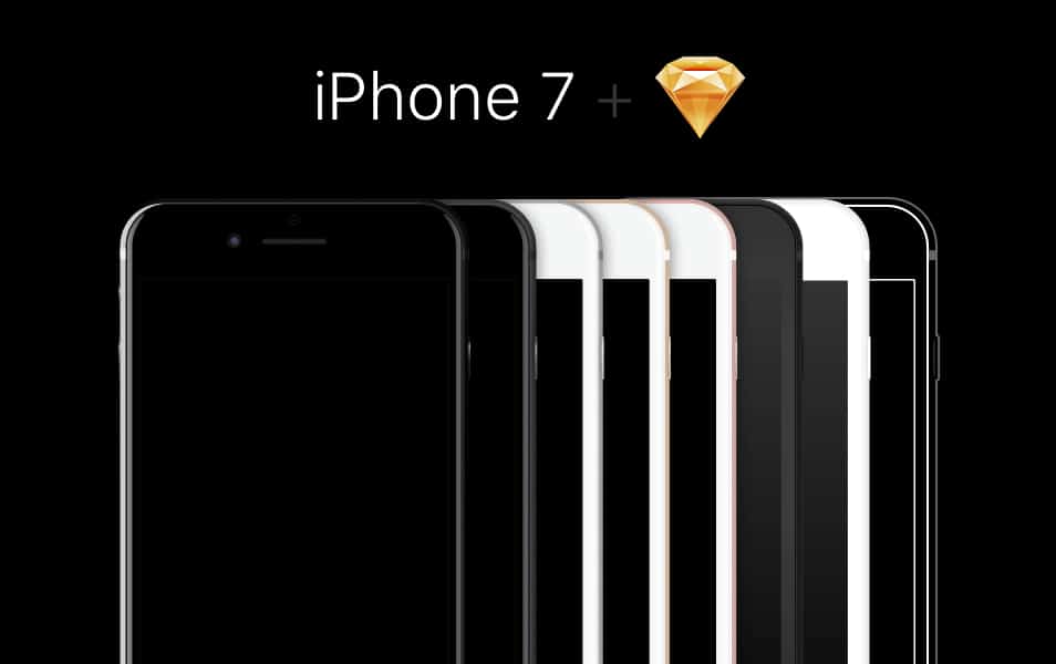 50+ iPhone 7 Mockup Design Templates 80 iPhone 7 Sketch Template
