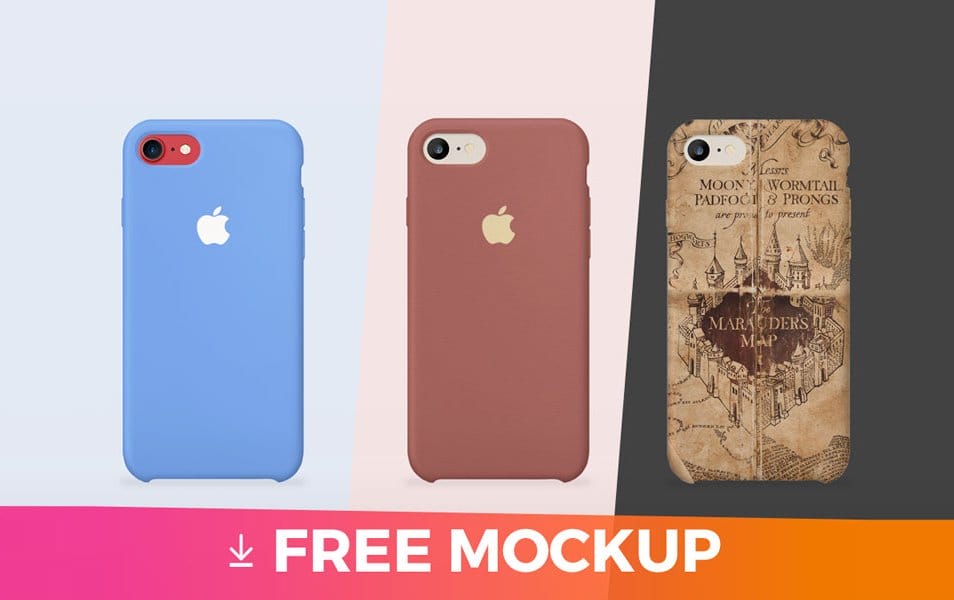 50+ iPhone 7 Mockup Design Templates 88 iPhone 7 cover MOCKUP