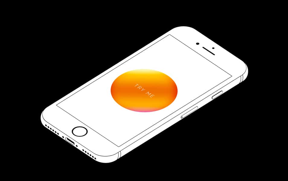 50+ iPhone 7 Mockup Design Templates 26 iPhone 7 minimal isometric mockup free psd