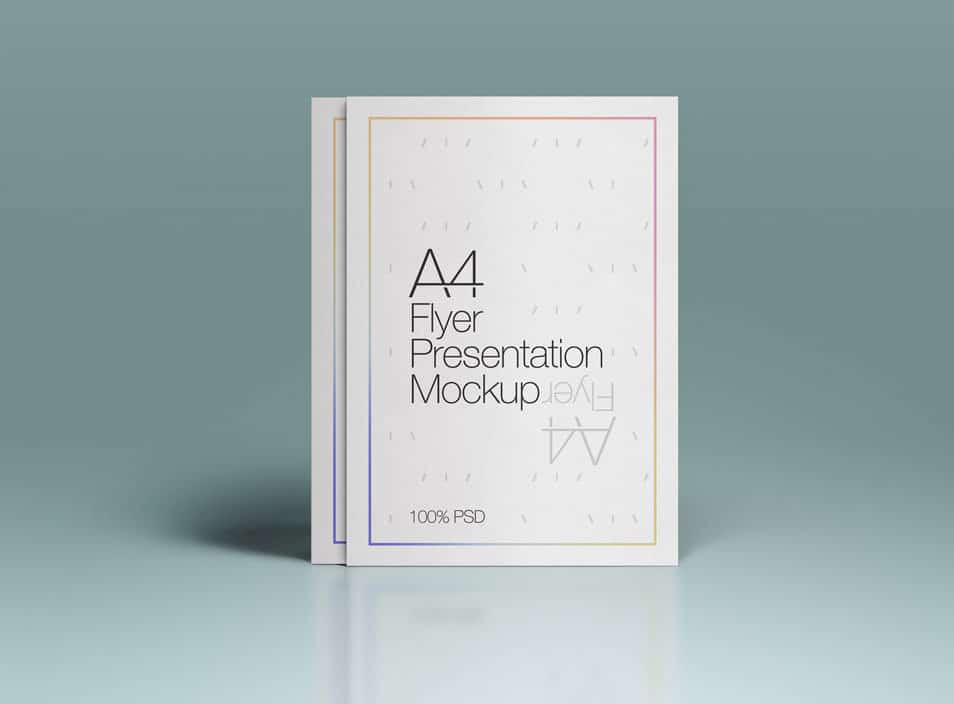 A4 Psd Flyer MockUp