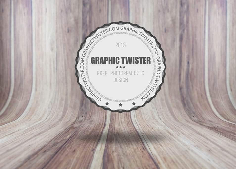 The Ultimate Collection of 2000+ Free Mockup Templates PSD Designs 214 Badge Logo On Wood Texture