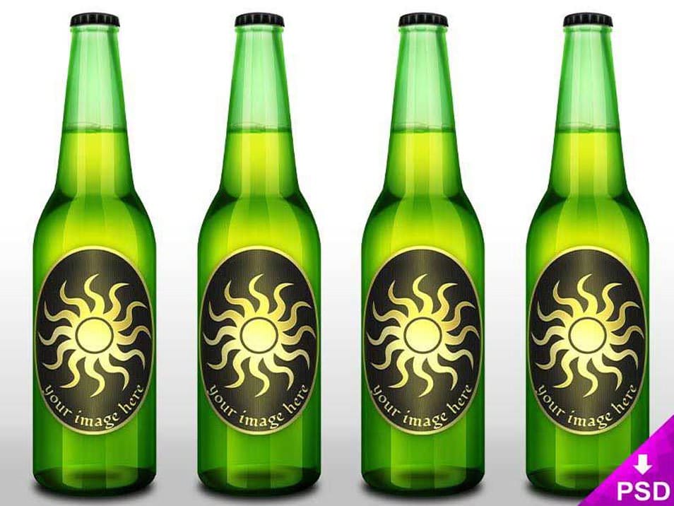 The Ultimate Collection of 2000+ Free Mockup Templates PSD Designs 549 Beer Bottle Label Design