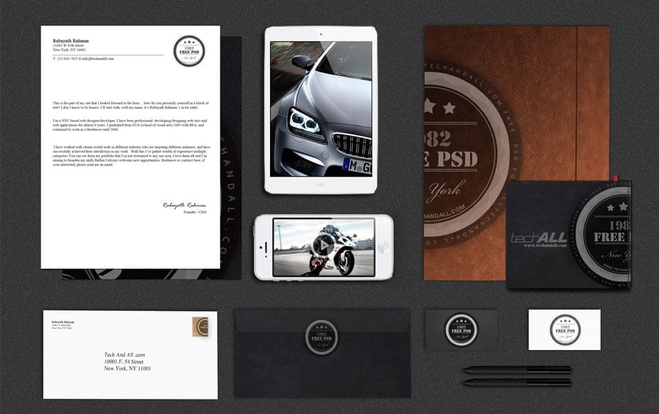 Branding Identity Mock up Luxury