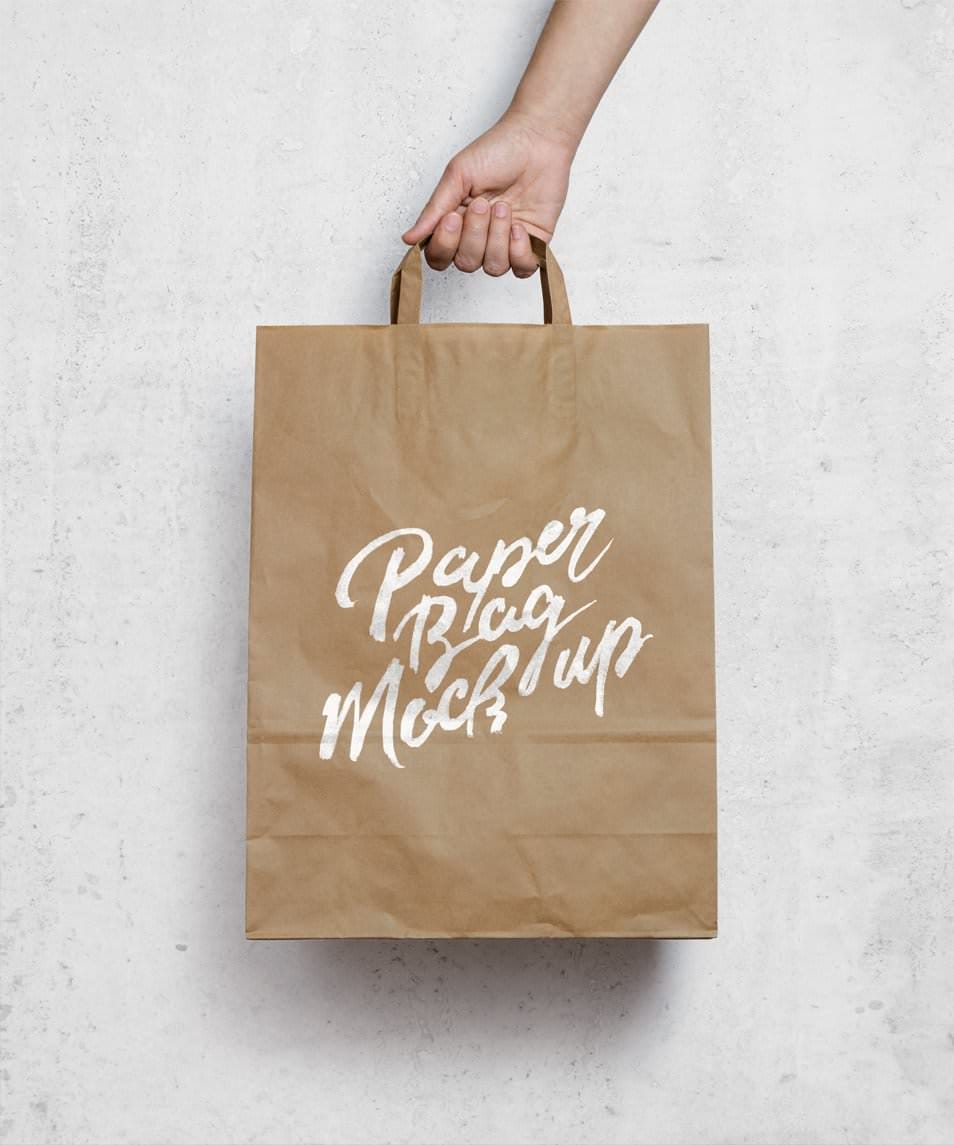 Brown Paper Bag MockUp