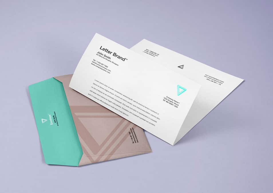 Envelope Letter Psd Branding Mockup