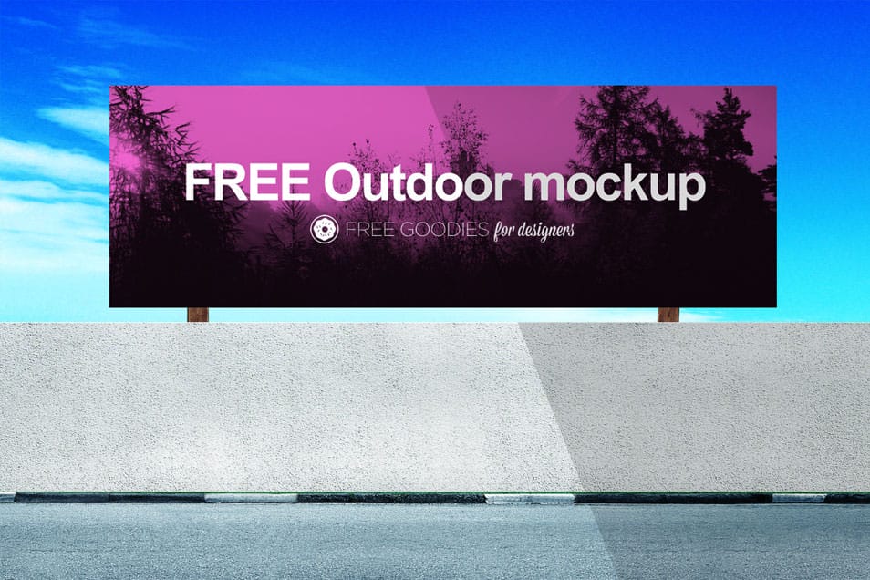 FREE BILLBOARD MOCKUP IN PSD