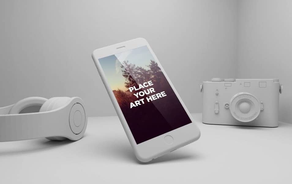 FREE IPHONE 6 PLAYFUL PSD MOCKUP