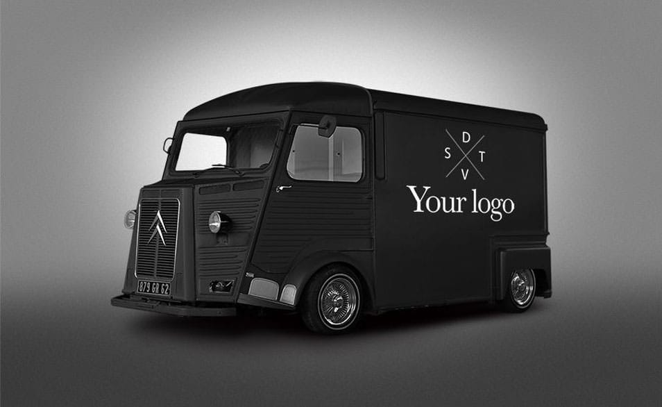 FREE PSD HIPSTER VAN