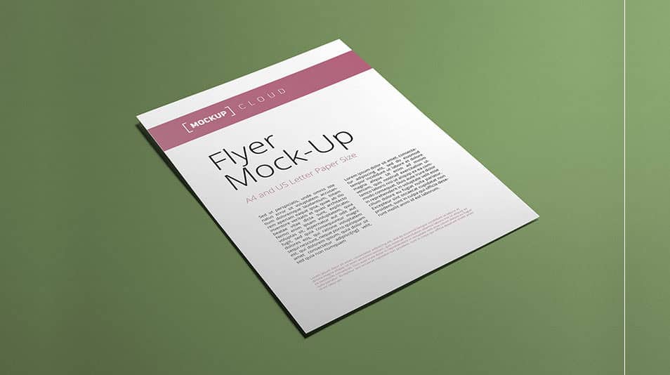 The Ultimate Collection of 2000+ Free Mockup Templates PSD Designs 388 Flyer / Poster Mock-Up