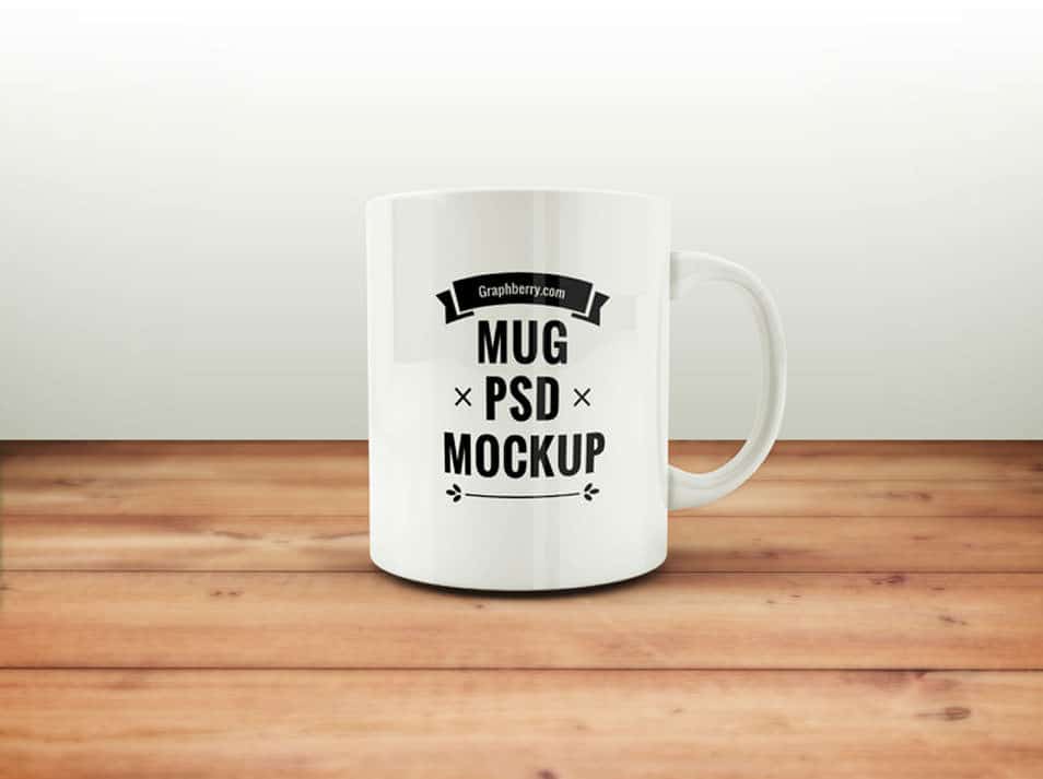 Free Coffee Mug PSD Mockup