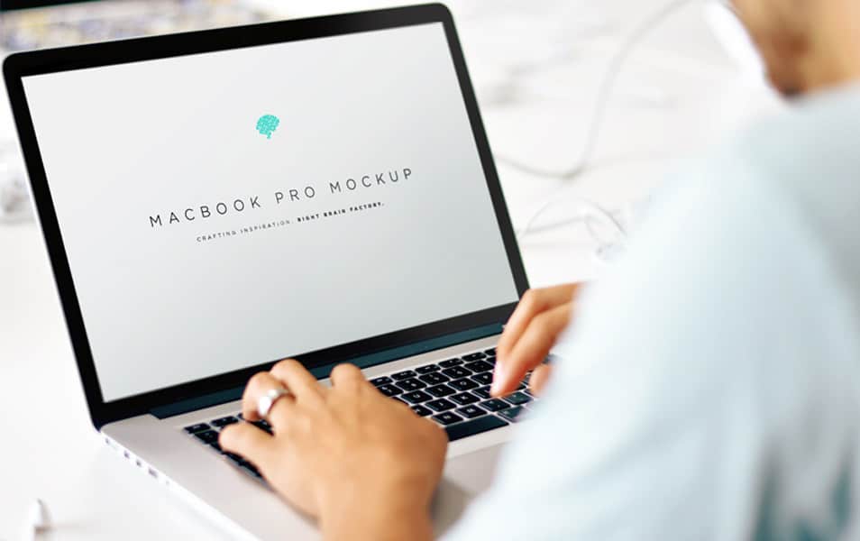 Free MacBook Mockup PSD