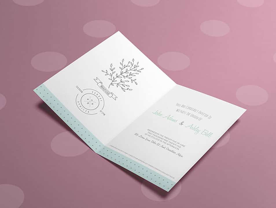 Invitation / Greeting Card Mock-Up