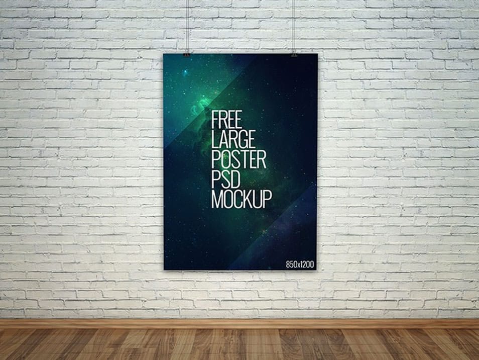 The Ultimate Collection of 2000+ Free Mockup Templates PSD Designs 429 Large Poster PSD Mockup