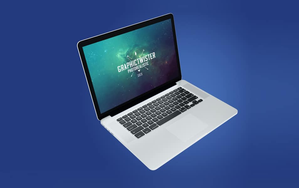 Mac Book Pro Mockup Perspective