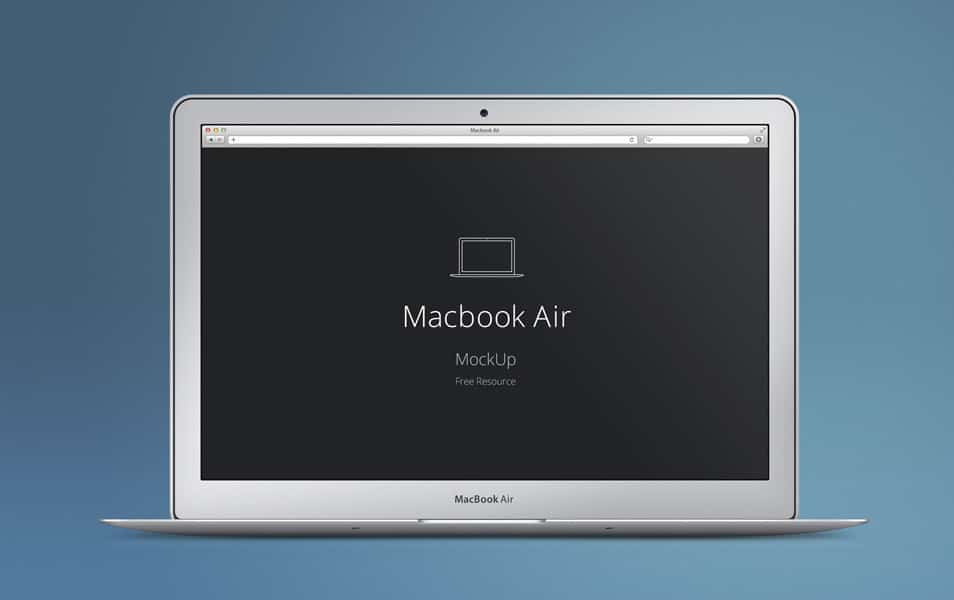 MacBook Air Psd Mockup