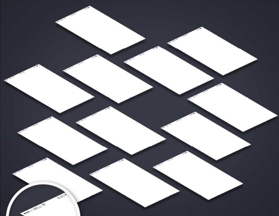 The Ultimate Collection of 2000+ Free Mockup Templates PSD Designs 126 Perspective App Screens MockUp