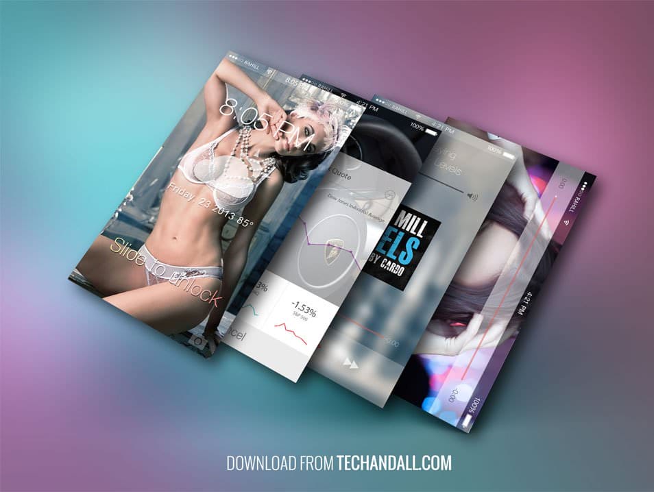 The Ultimate Collection of 2000+ Free Mockup Templates PSD Designs 136 Perspective Screen MockUp