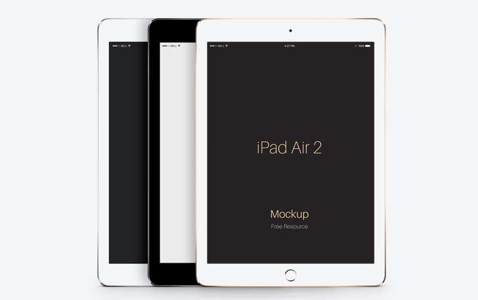 Psd iPad Air 2 Vector Mockup