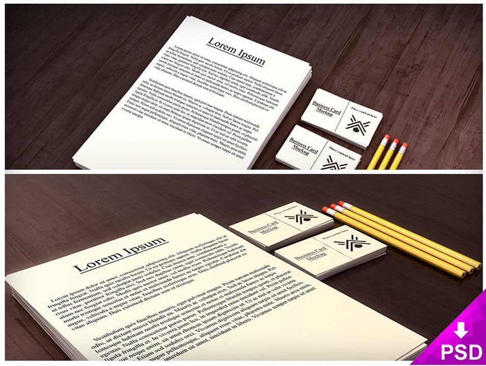 The Ultimate Collection of 2000+ Free Mockup Templates PSD Designs 283 Stationary Mockup