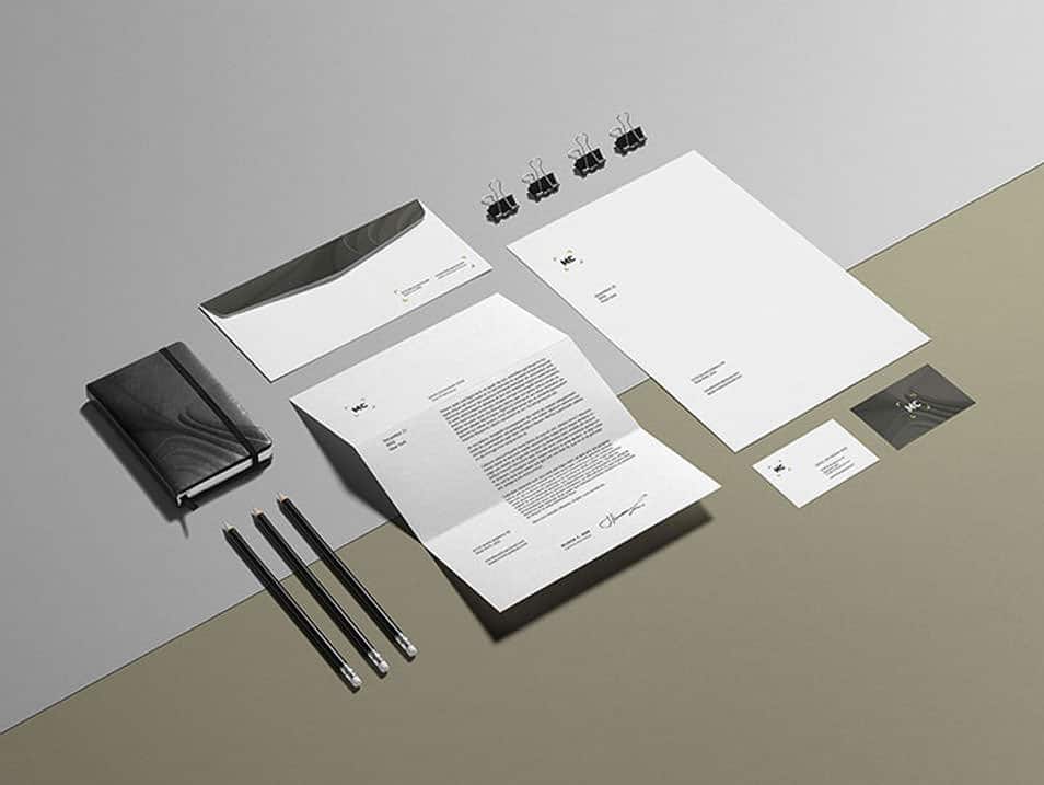 The Ultimate Collection of 2000+ Free Mockup Templates PSD Designs 299 Stationery Mock-Up / Corporate